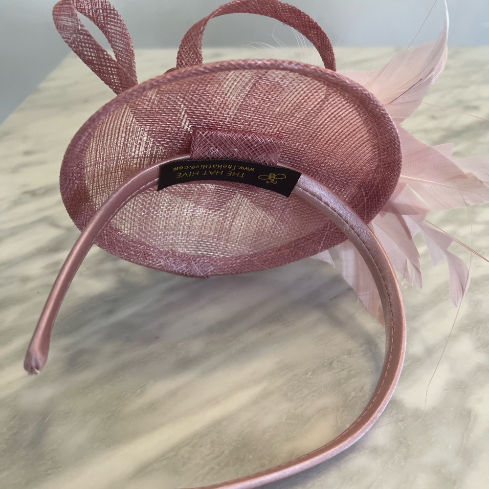 Fascinator - Custom Headband Pink Mauve - Picture 3 of 5